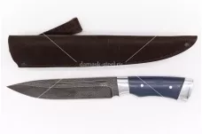 Нож Добытчик-8 кованая сталь ХВ-5 Алмазка G10 бирюзовый целмет